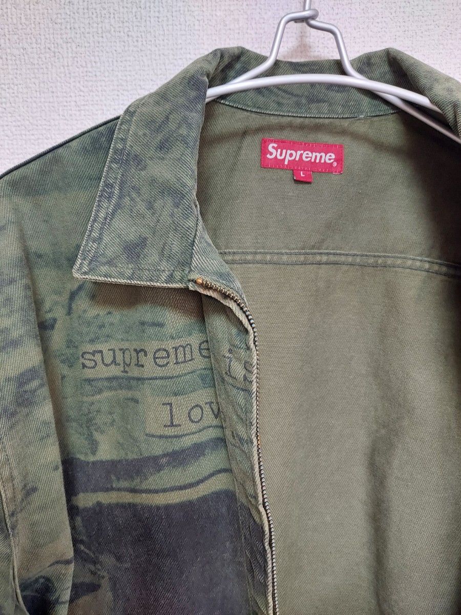 1度着用のみ】~Supreme is LOVE~ L シュプリーム デニム 1度着用のみ】~Supreme is LOVE~ L シュプリーム デニム