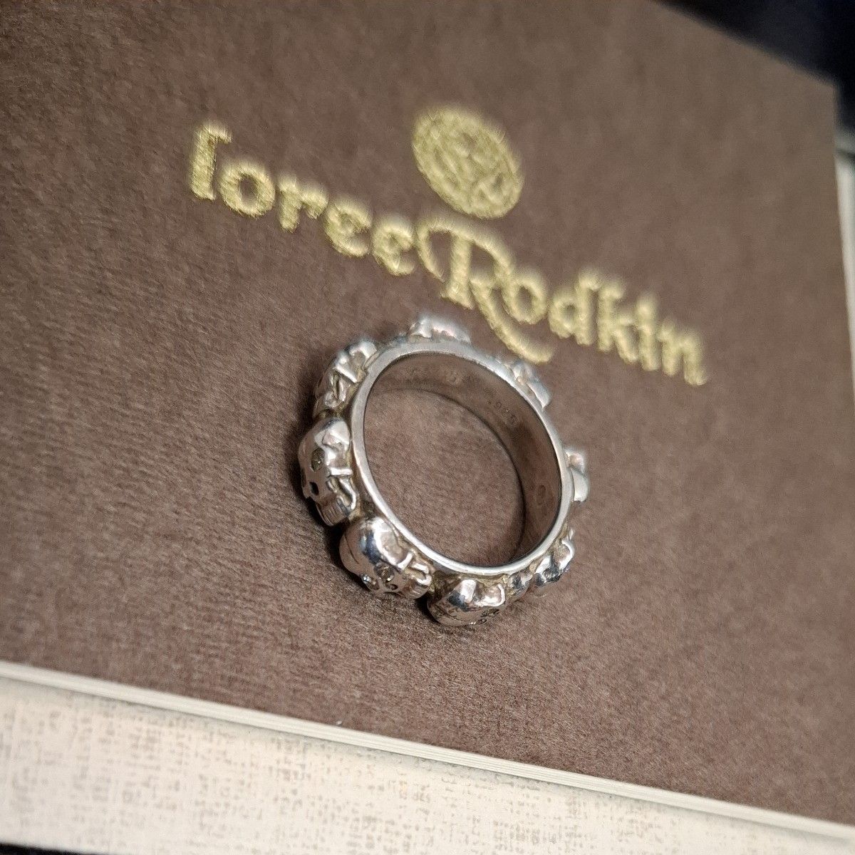 LoreeRodkin ローリーロドキン シルバースカルリング 925刻印 6 LoreeRodkin ローリーロドキン シルバースカルリング 925刻印 6