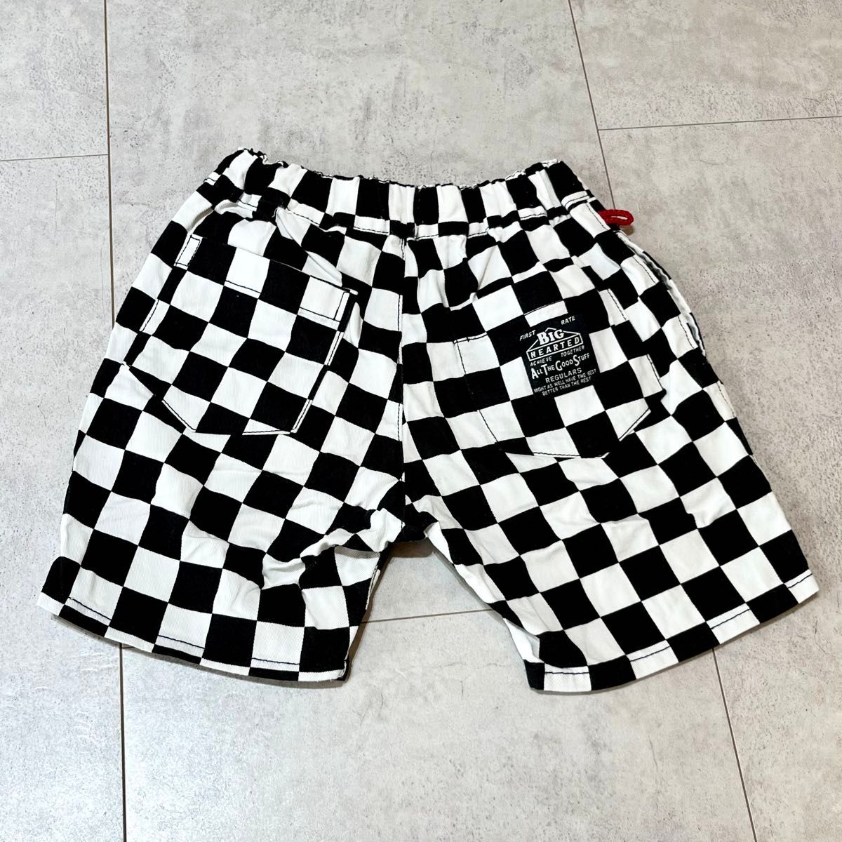 ★全3色★チェッカー柄 セットアップ 半袖 Tシャツ ハーフパンツ BREEZE ブリーズ チェッカーフラッグ セットアップ 半袖トップス