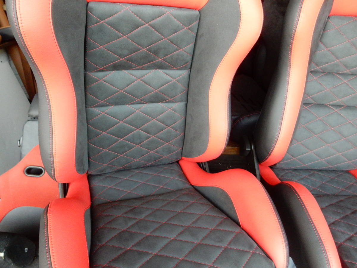 ヤフオク Recaro Sr カスタム アルカンターラ使用 張替済