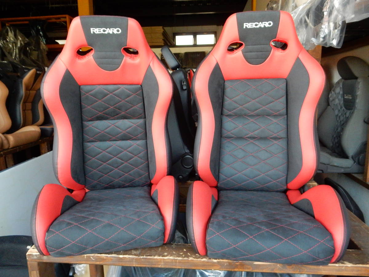 Recaro Sr カスタム アルカンターラ使用 張替済み未使用 2脚セット 内装 リヤーシート張り替え 可能です 代購幫