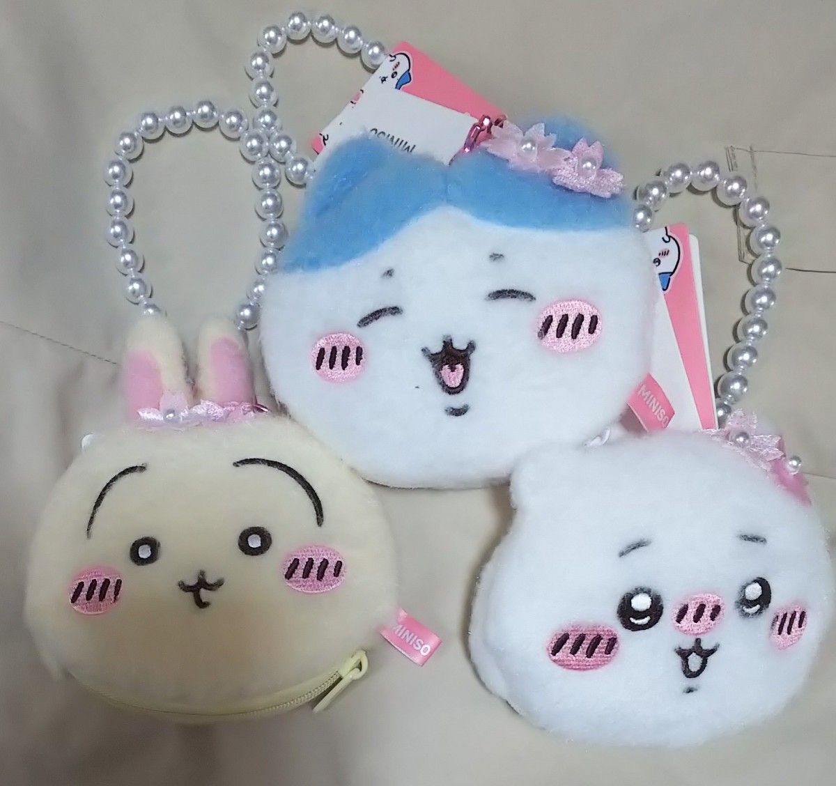 ちいかわ MINISO おかおポーチ サクラコレクション 小銭入れ ちいかわ MINISO おかおポーチ サクラコレクション 小銭入れ