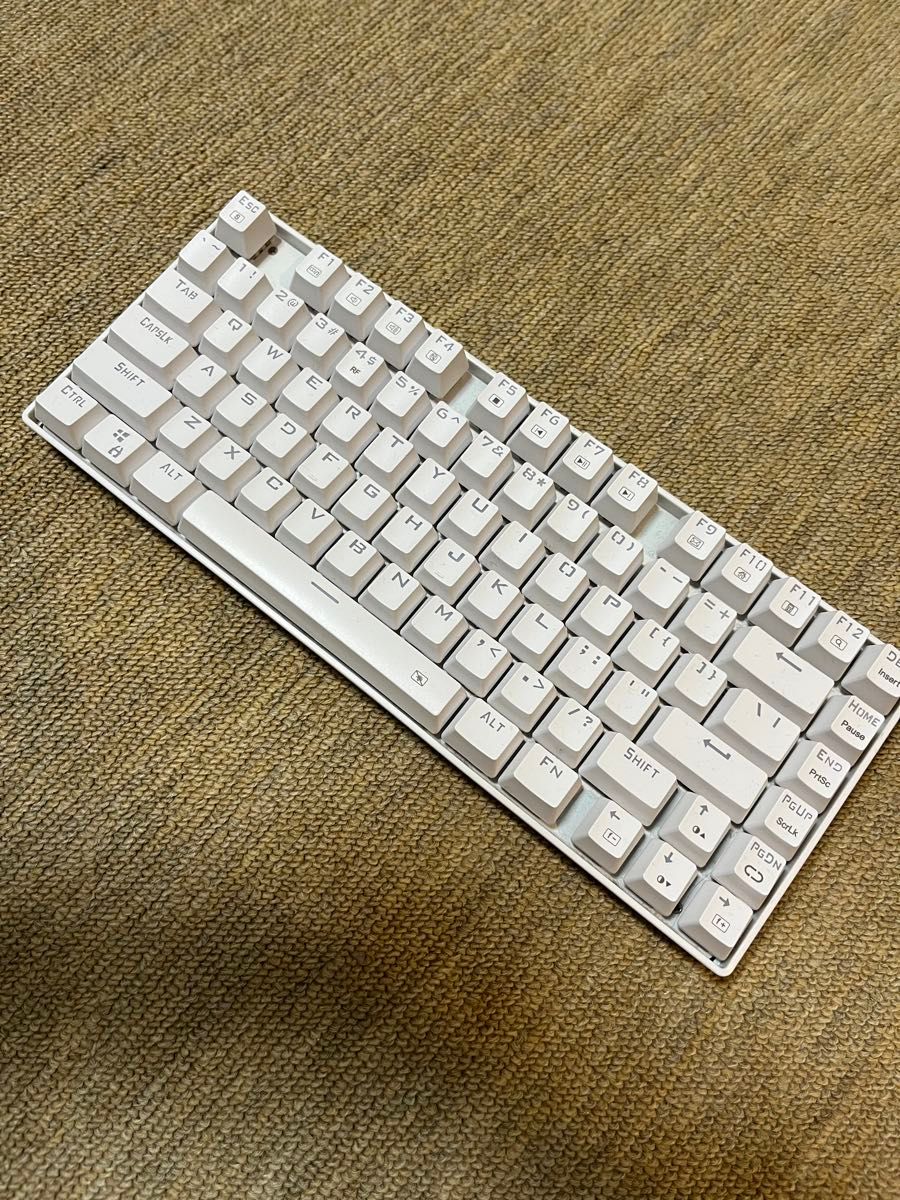 ゲーミングキーボード メカニカル 無線 ホワイト 白 英語配列 ゲーミングキーボード メカニカル 無線 ホワイト 白 英語配列