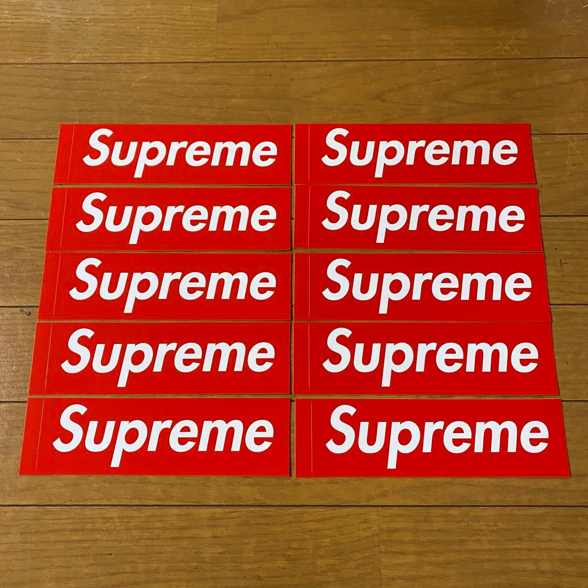 Supreme レッドボックスロゴステッカー10枚セット/Red Box Logo Supreme レッドボックスロゴステッカー10枚セット/Red Box Logo