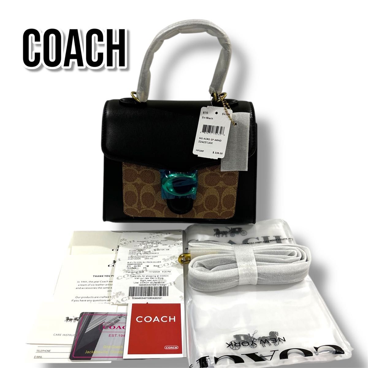 新品タグ有】coach コーチ ハンドバッグ ショルダーバッグ ミニ 新品タグ有】coach コーチ ハンドバッグ ショルダーバッグ ミニ