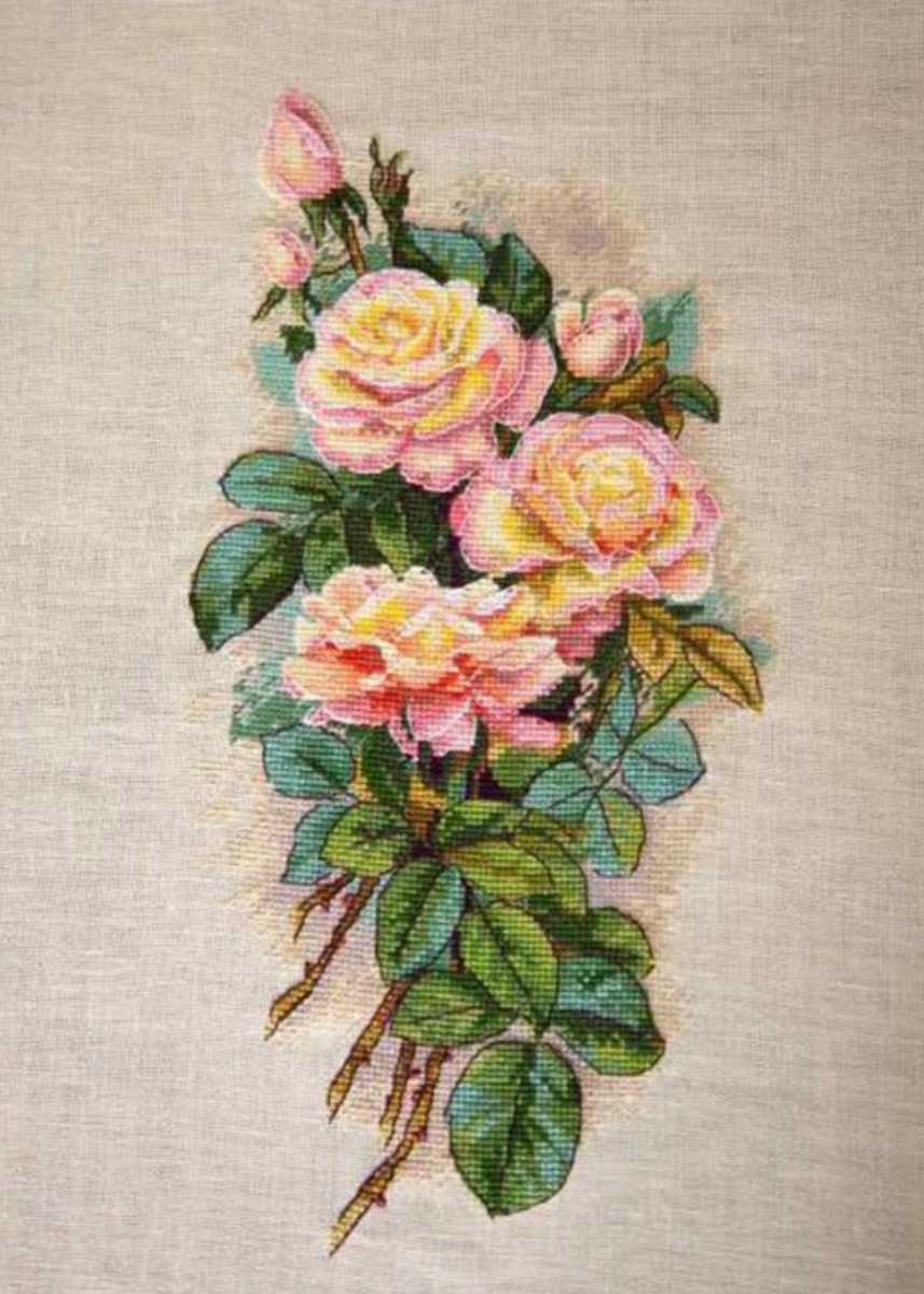 Paypayフリマ クロスステッチキット 美しい薔薇 Roses 花 Paypayフリマ クロスステッチキット 美しい薔薇 Roses 花