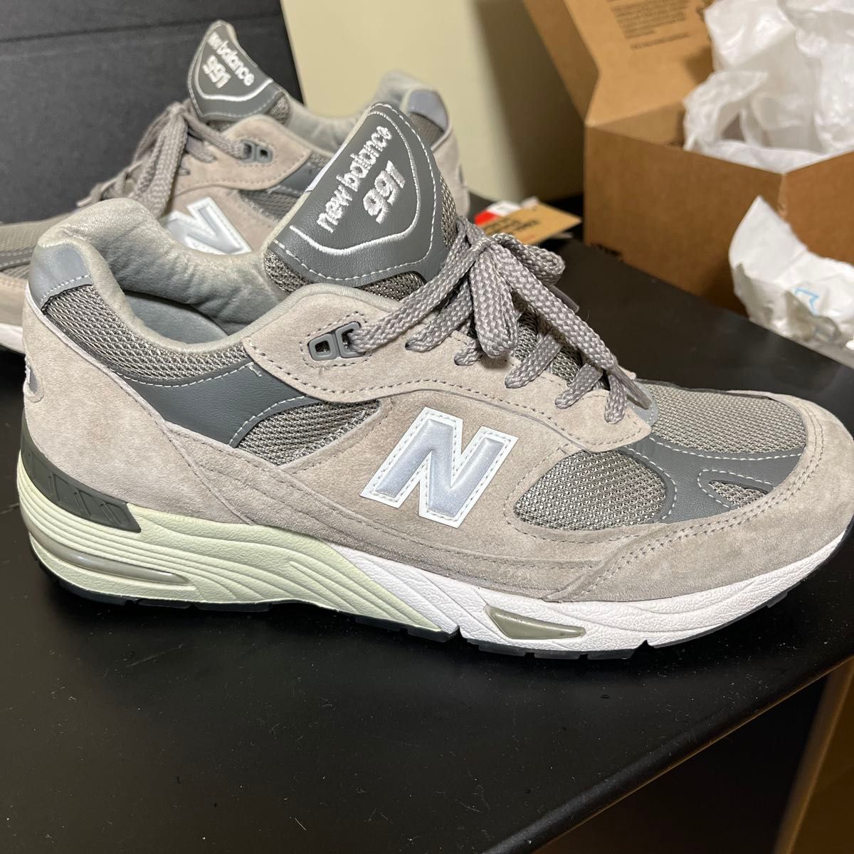 New Balance 991 ニューバランス グレー スニーカー 27cm New Balance 991 ニューバランス グレー スニーカー 27cm