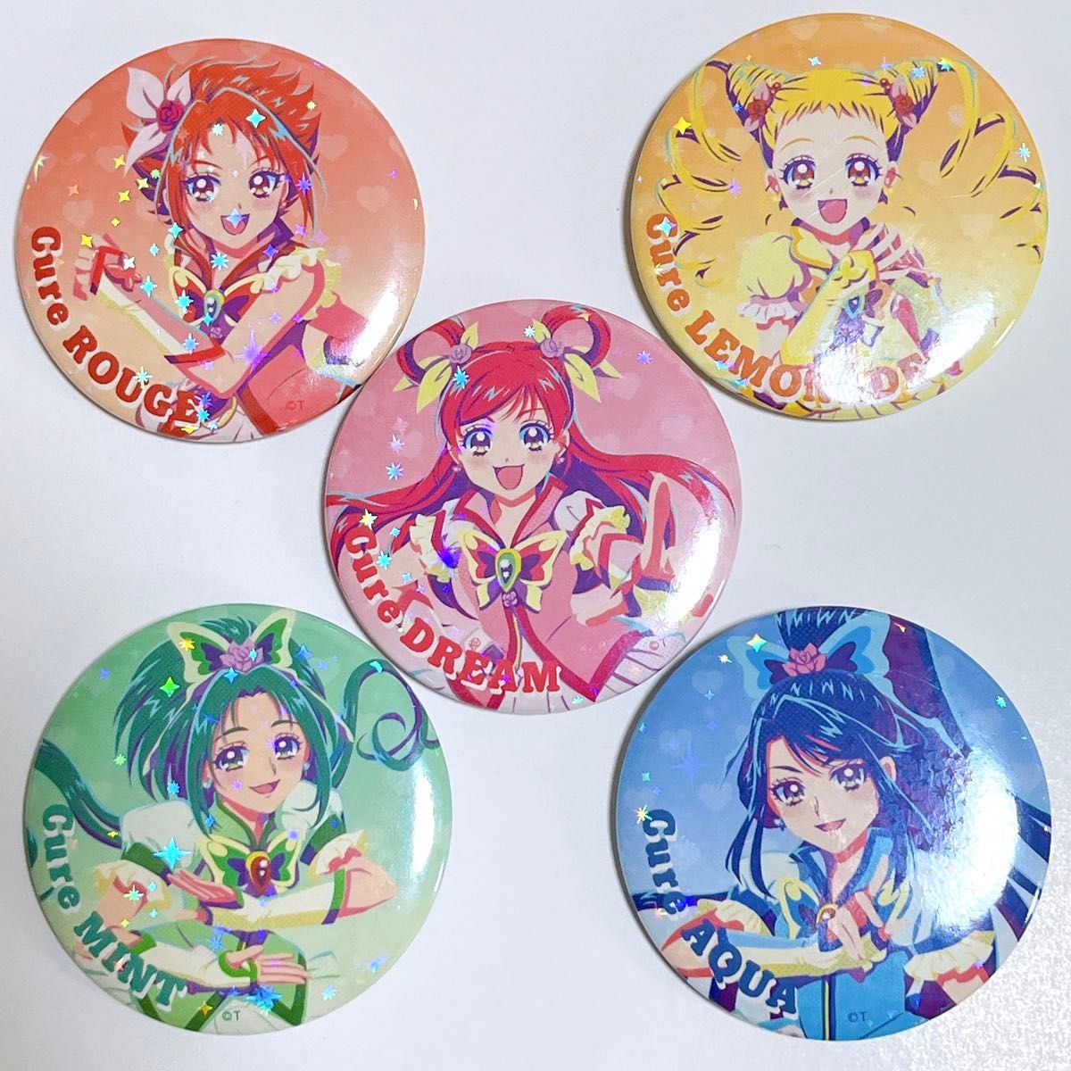 5種セット】yes プリキュア5GoGo キラキラホログラム缶バッジ 5種セット】yes プリキュア5GoGo キラキラホログラム缶バッジ