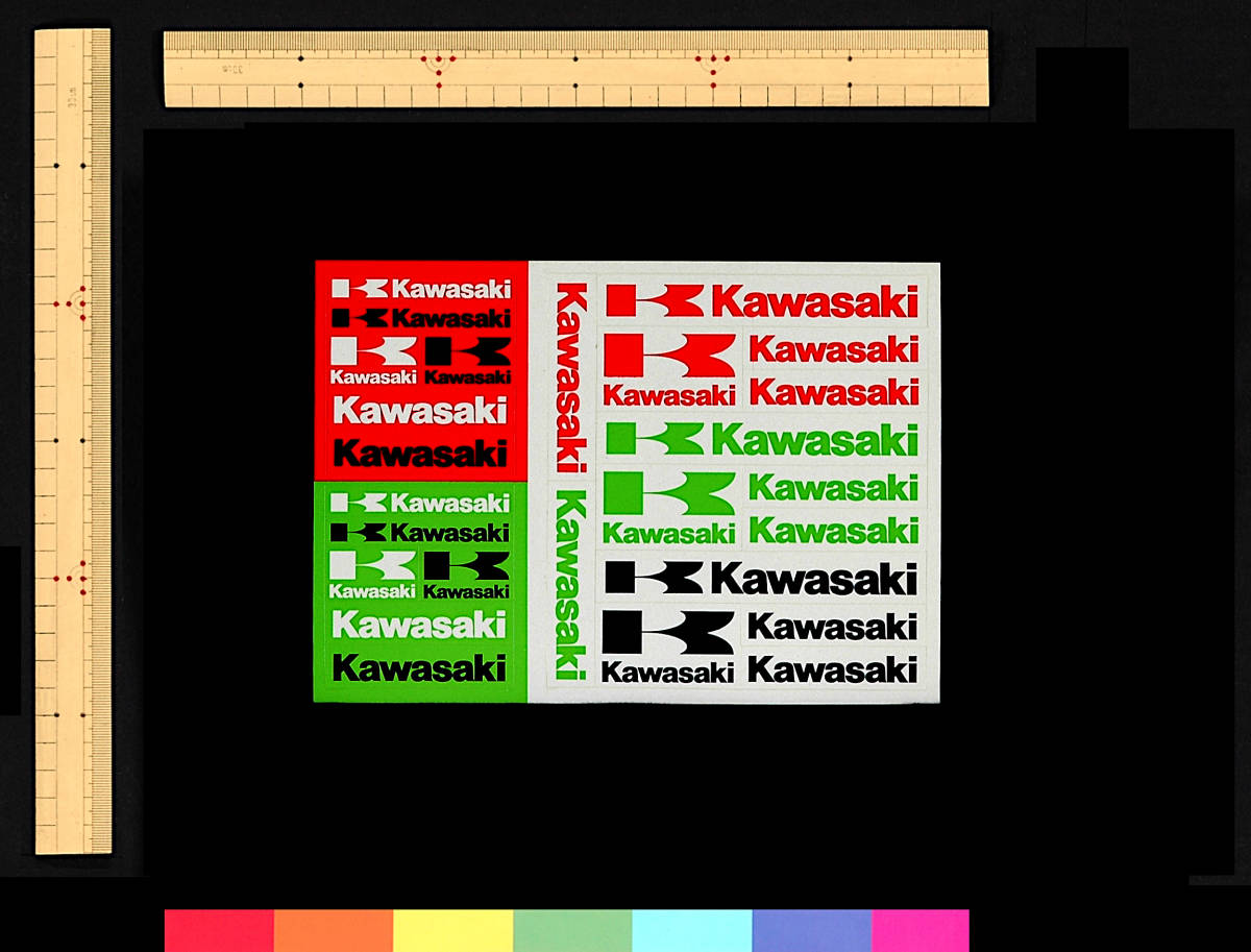 [Vintage] [Unused New Item] [Delivery Free] 1980s? Kawasaki Old Style Logo Sticker 川崎 カワサキ オールドロゴステッカー [tag9999]