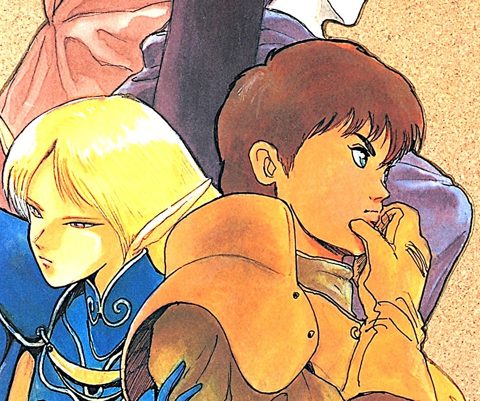 [Not Displayed New][Delivery Free]1990s Record of Lodoss War(Yutaka Izubuchi)B2 Poster ロードス島戦記 出渕裕 MOVIC[tag2222]_画像6