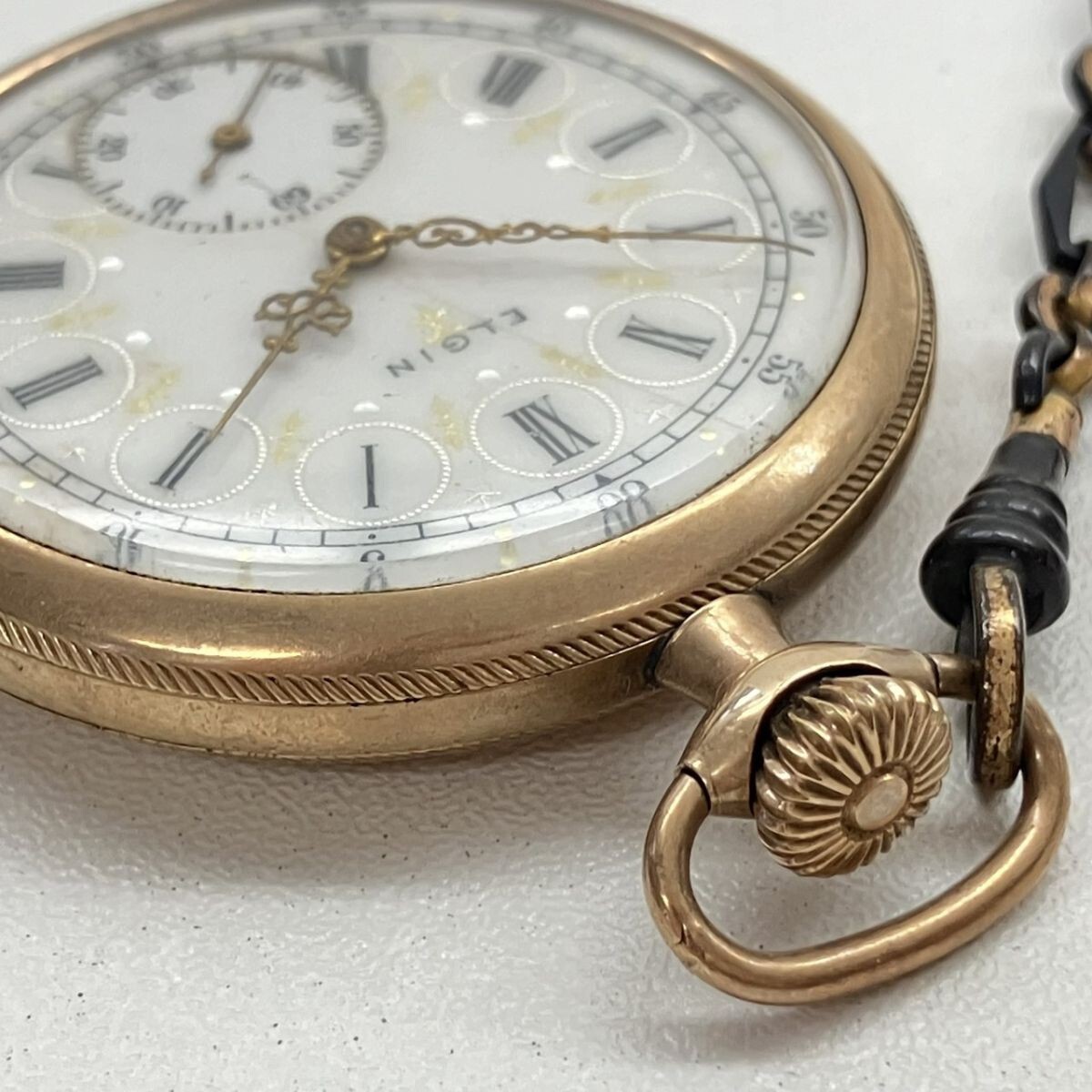 U066-K44-7389◎ ELGIN エルジン 懐中時計 ファンシーダイヤル U066-K44-7389◎ ELGIN エルジン 懐中時計 ファンシーダイヤル