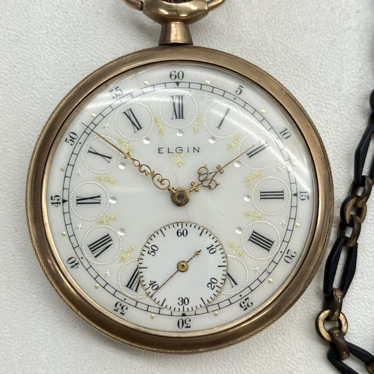 U066-K44-7389◎ ELGIN エルジン 懐中時計 ファンシーダイヤル U066-K44-7389◎ ELGIN エルジン 懐中時計 ファンシーダイヤル