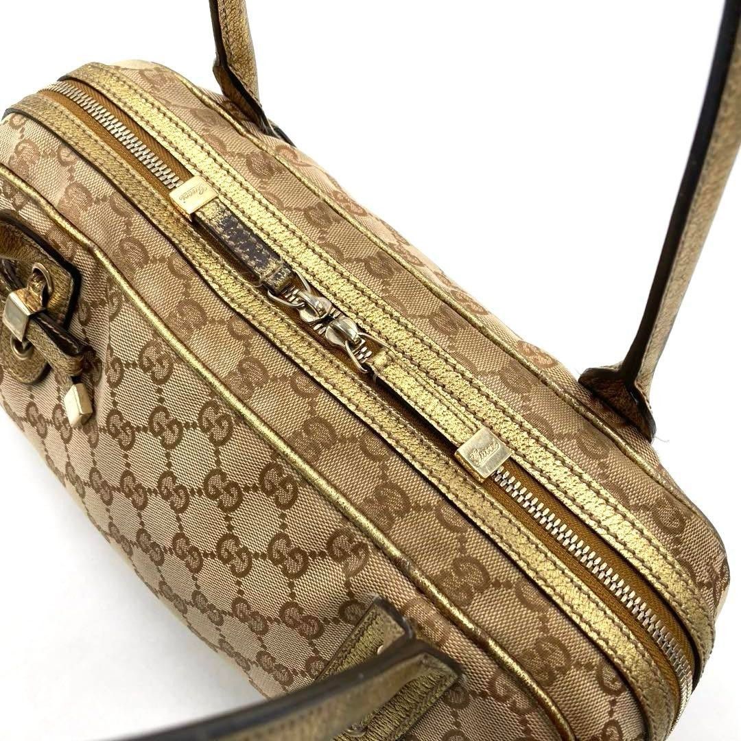 GUCCI グッチ ショルダーバッグ GG柄 ベージュ ゴールド|Yahoo GUCCI グッチ ショルダーバッグ GG柄 ベージュ ゴールド|Yahoo