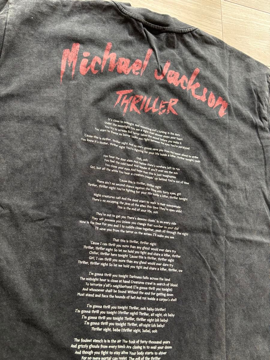 MICHAEL JACKSON マイケル・ジャクソン スリラーTシャツXLサイズ MICHAEL JACKSON マイケル・ジャクソン スリラーTシャツXLサイズ