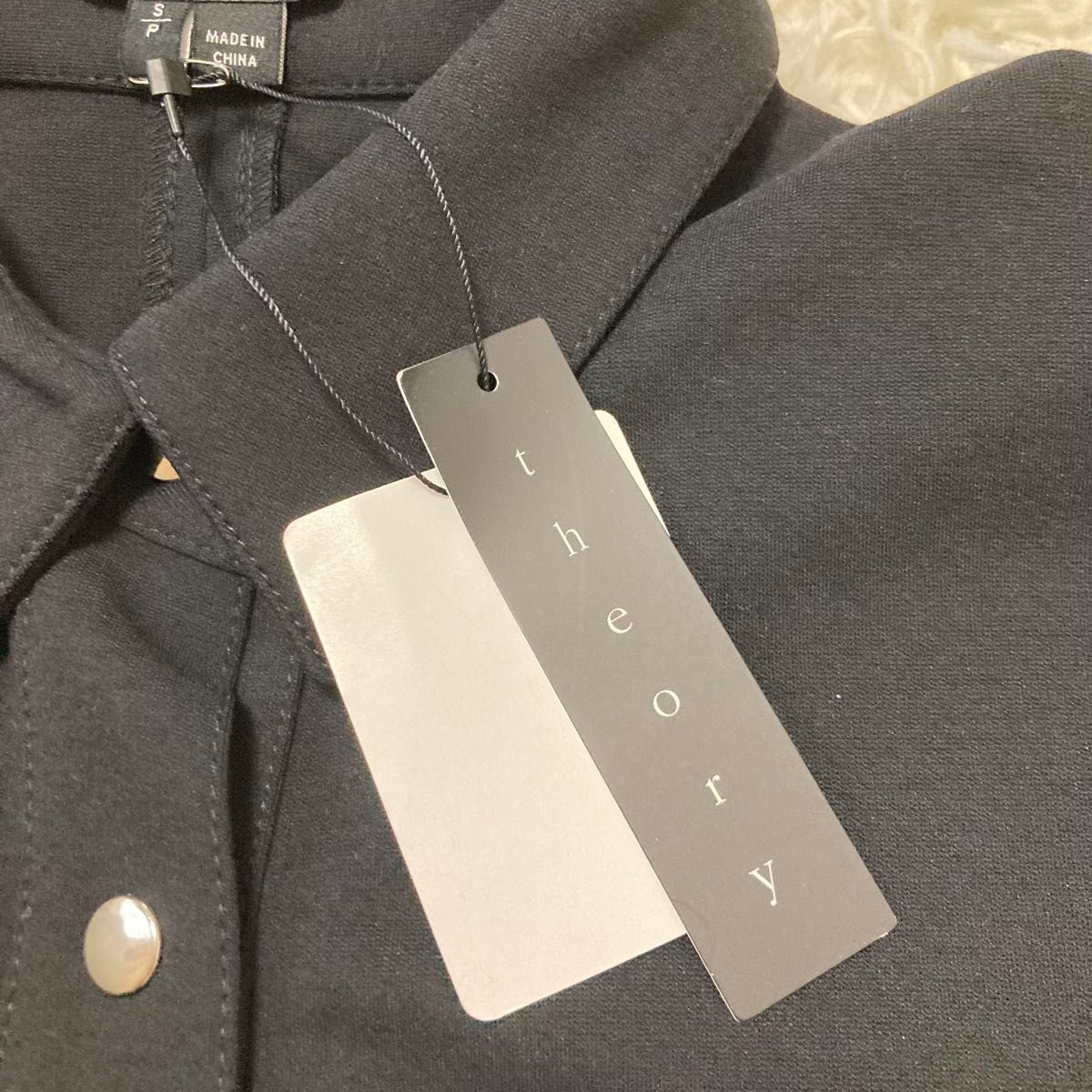 theory セオリー 新品タグ付き シャツワンピース 長袖 黒 S theory セオリー 新品タグ付き シャツワンピース 長袖 黒 S