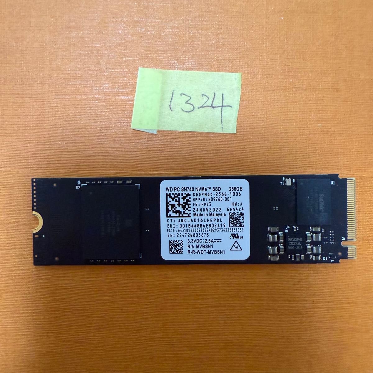 1324時間 同梱可能 NVME 256Gb M 2 2280 SSD|Yahoo!フリマ(旧 1324時間 同梱可能 NVME 256Gb M 2 2280 SSD|Yahoo!フリマ(旧