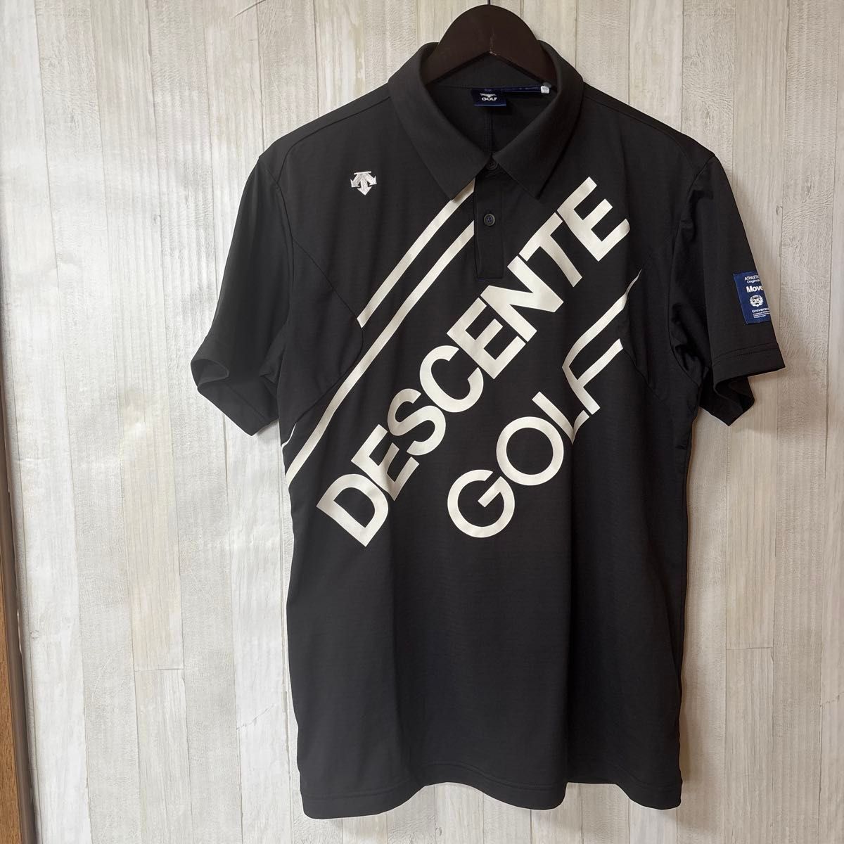 DESCENTE GOLF 】ゴルフポロシャツ/半袖/ブラック/サイズO DESCENTE GOLF 】ゴルフポロシャツ/半袖/ブラック/サイズO