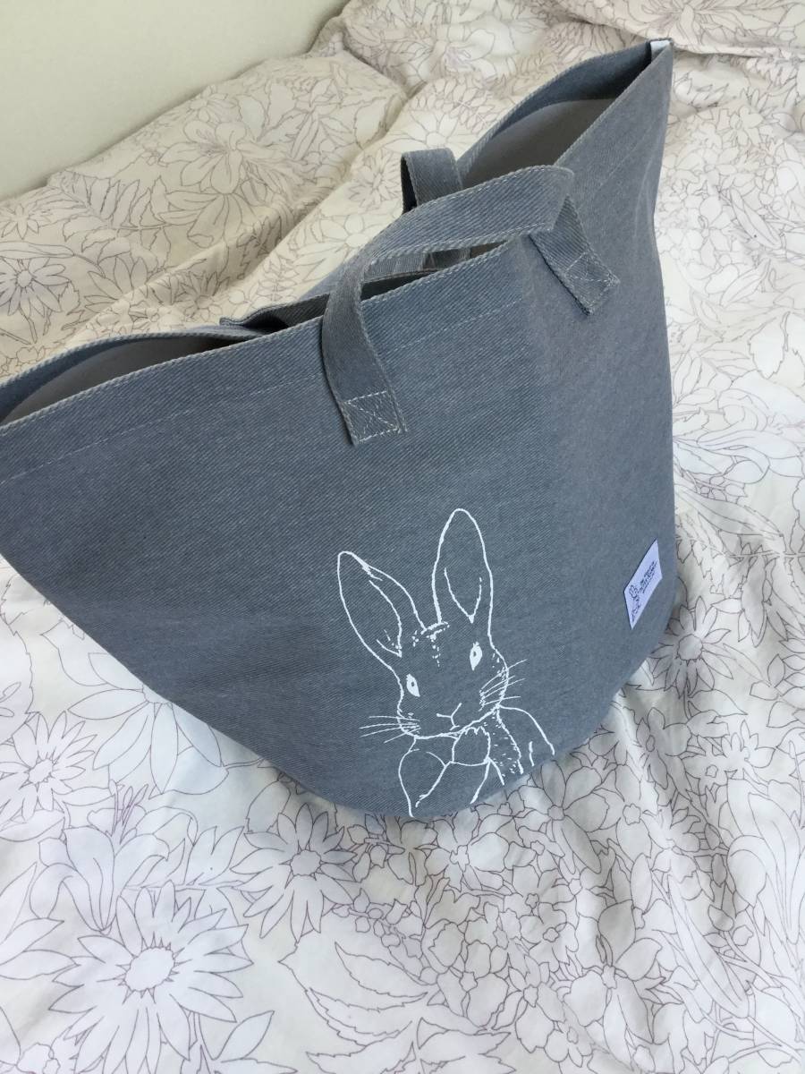  new goods unused Peter Rabbit storage basket laundry laundry gray light blue 