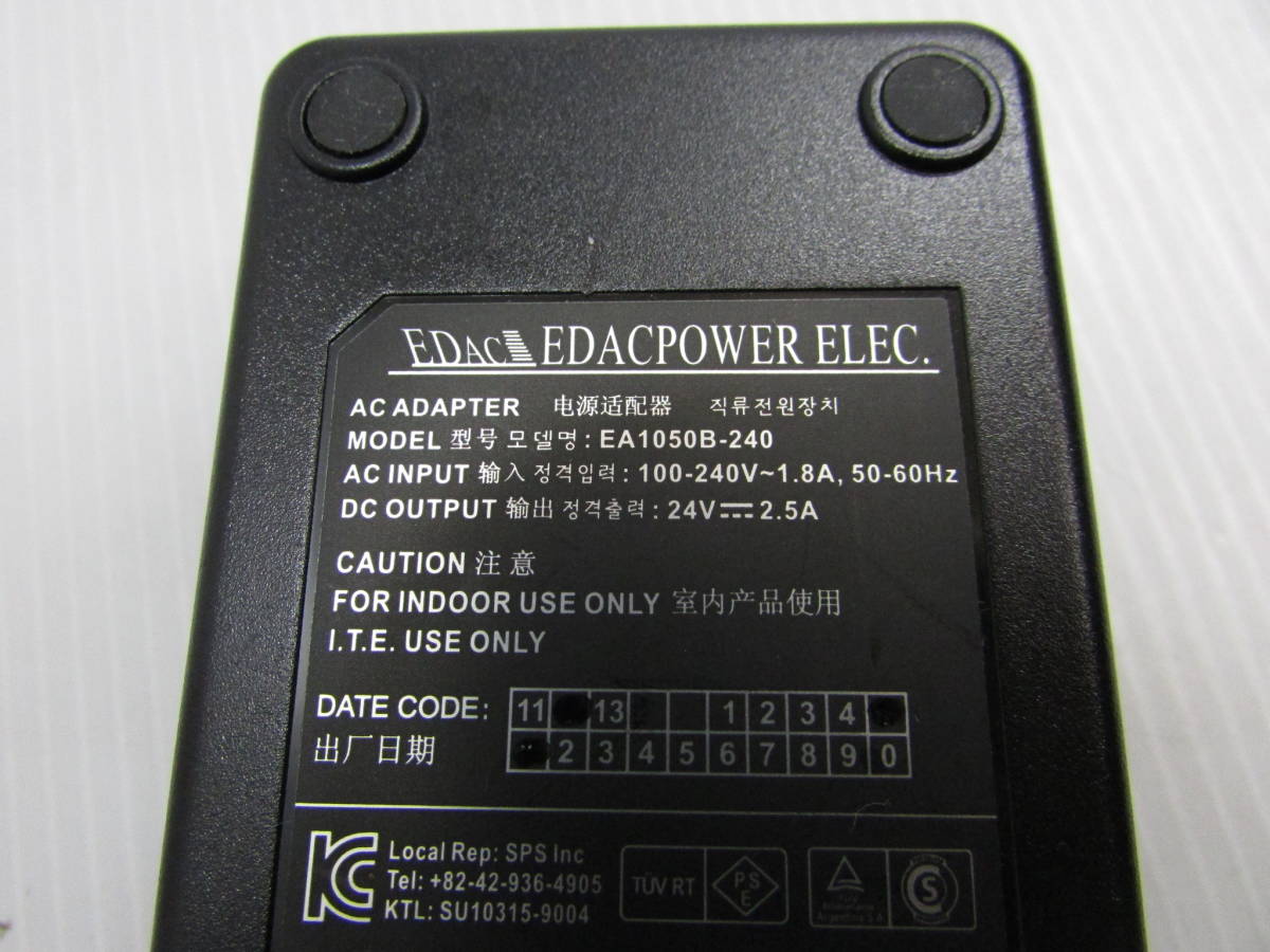 [YAC0399]*EDAC EA1050B-240 24V-2.5A электризация подтверждено * б/у 