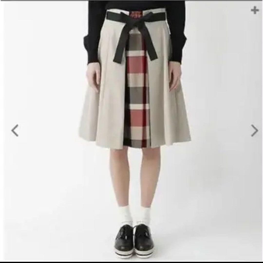 ブルーレーベルクレストブリッジ トレンチ スカート チェック ブルーレーベルクレストブリッジ トレンチ スカート チェック