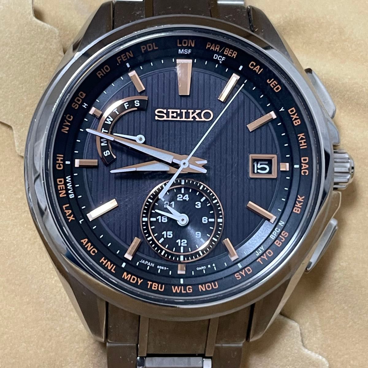 即発送】SEIKO ブライツ フライト エキスパート SAGA291 チタン 即発送】SEIKO ブライツ フライト エキスパート SAGA291 チタン
