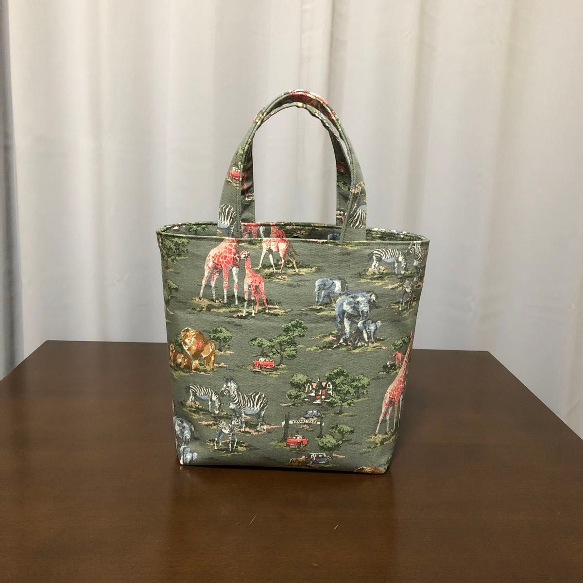 ハンドメイド 見返しトートバッグ(キャスキッドソンデニム ハンドメイド 見返しトートバッグ(キャスキッドソンデニム