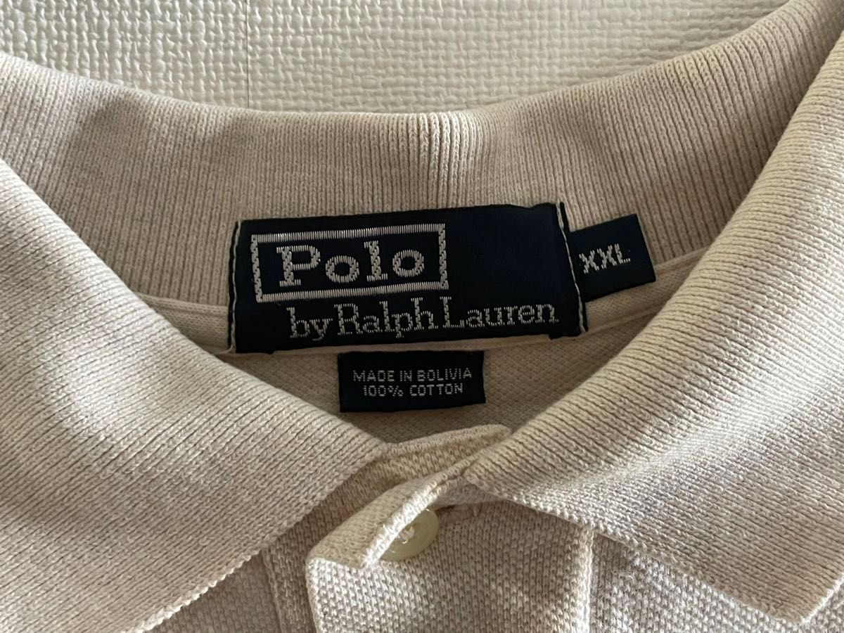 Polo Ralph Lauren ポロシャツ 半袖 ベージュ ワンポイント 刺繍 Polo Ralph Lauren ポロシャツ 半袖 ベージュ ワンポイント 刺繍