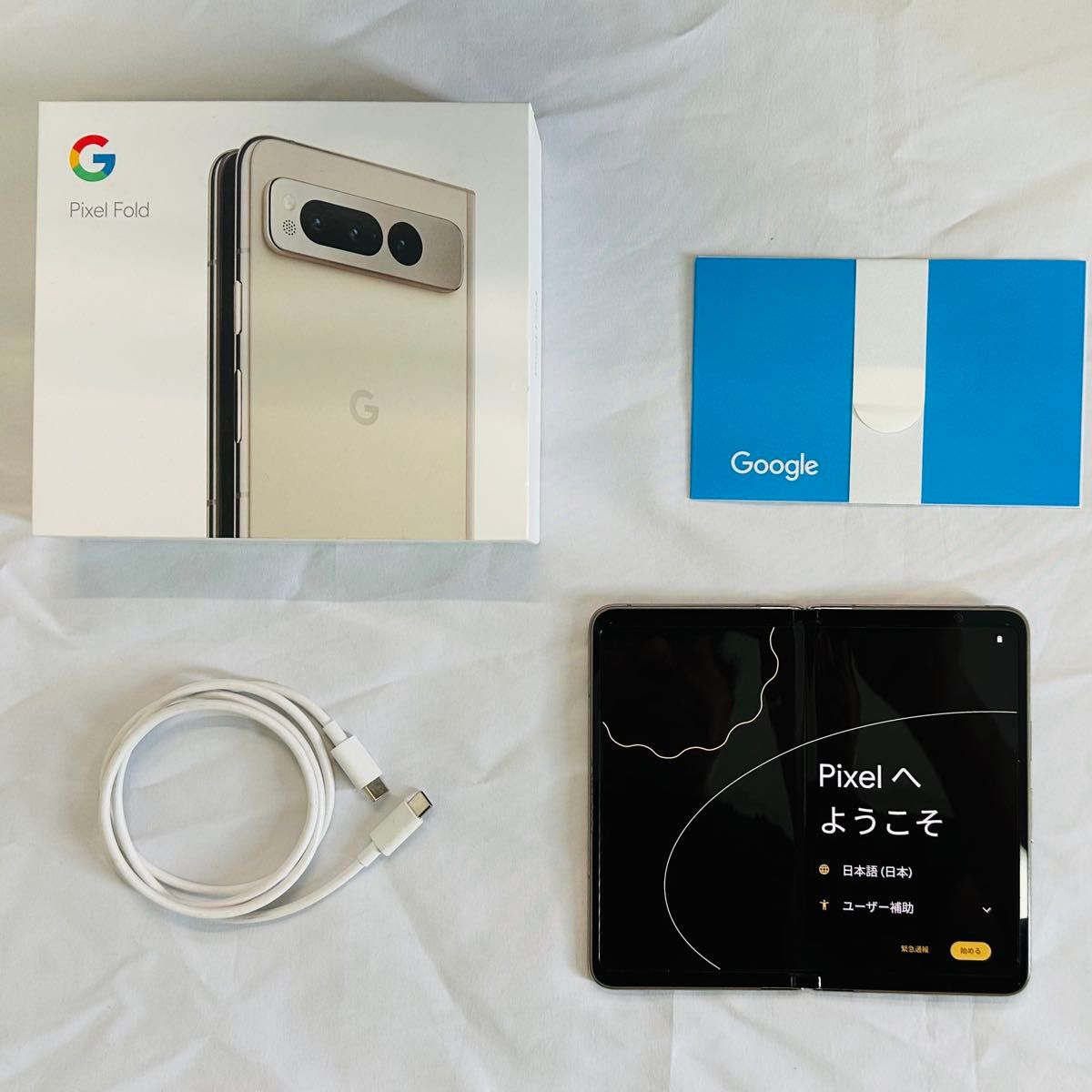 Google Pixel Fold メモリー12GB ストレージ256GB Porcelain Google Pixel Fold メモリー12GB ストレージ256GB Porcelain