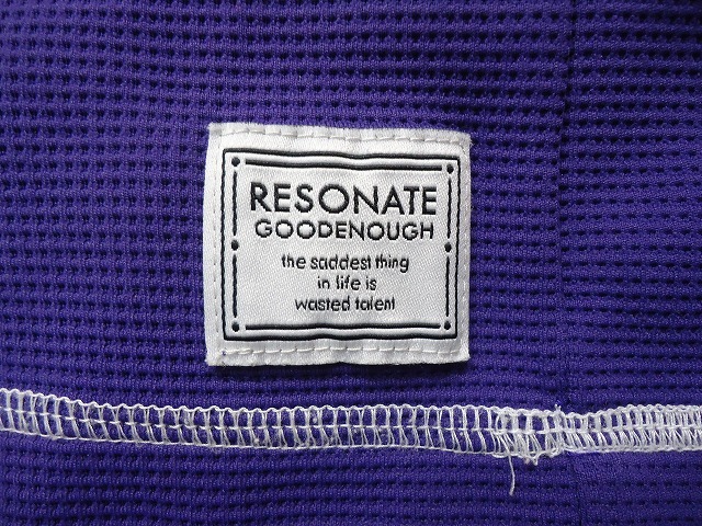 7657■ RESONATE GOODENOUGH　リゾネイト　グッドイナフ　タンクトップ　紫　パープル　サイズ XL_画像3