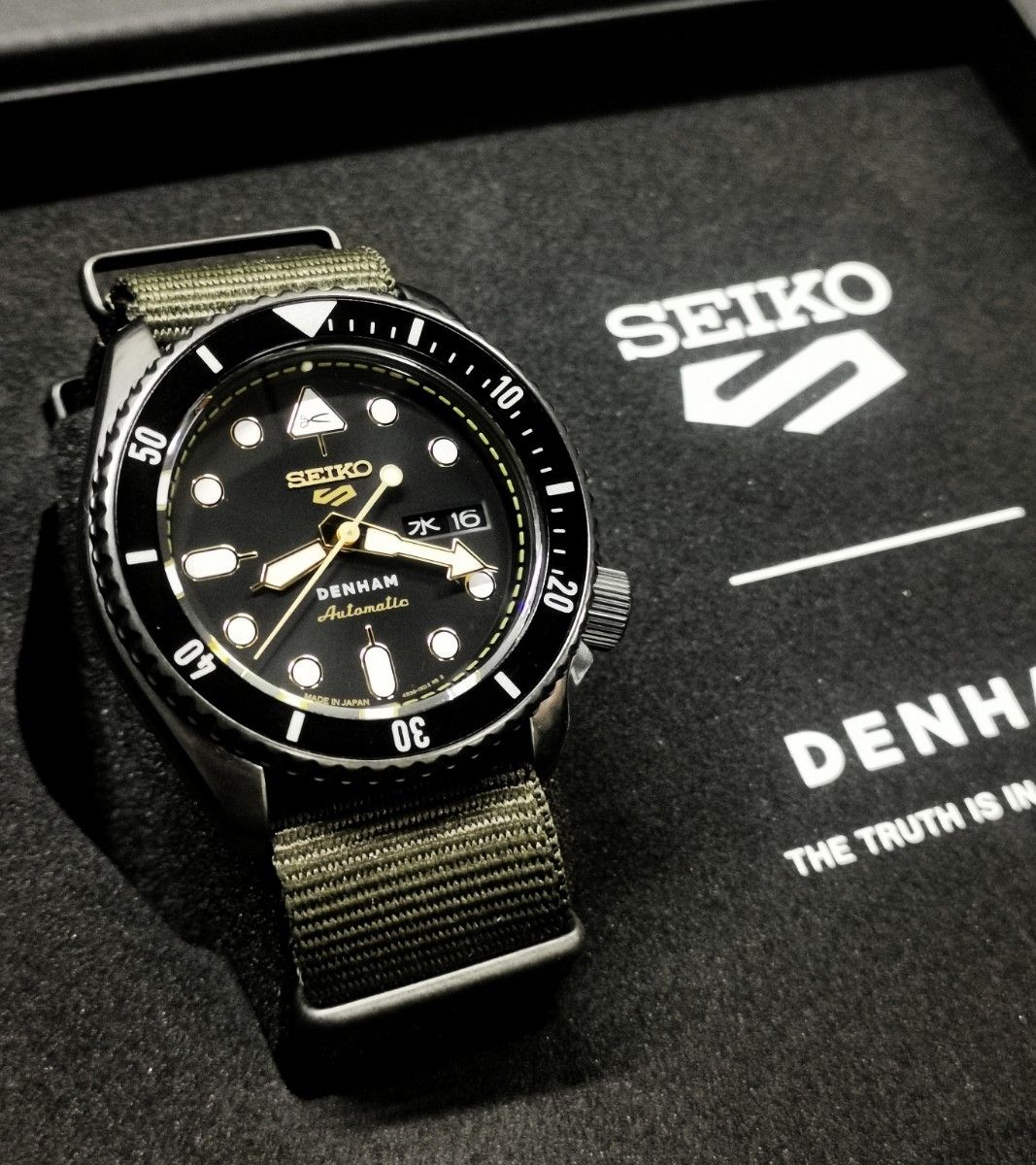 セイコー5 スポーツ デンハム コラボ SBSA283 デニム DENHAM セイコー5 スポーツ デンハム コラボ SBSA283 デニム DENHAM