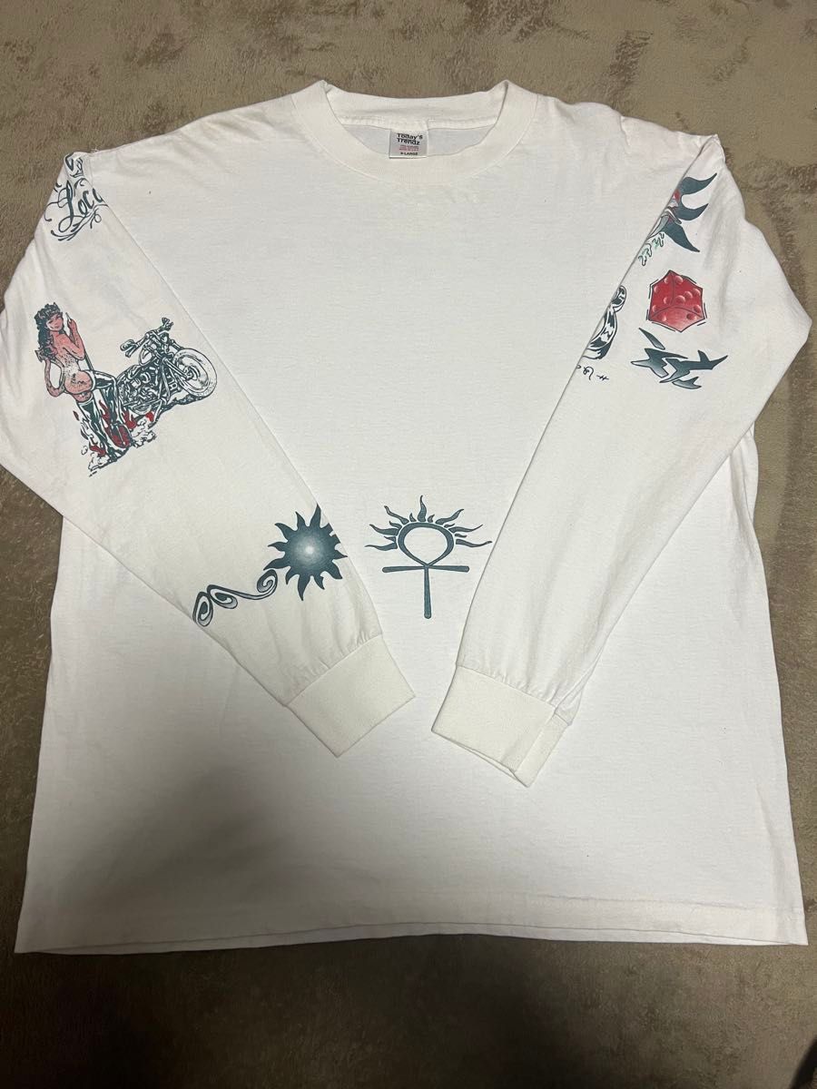 ヴィンテージ】Dennis Rodman タトゥー ロンT XL 長袖Tシャツ ヴィンテージ】Dennis Rodman タトゥー ロンT XL 長袖Tシャツ