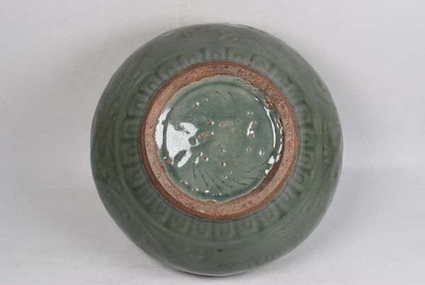 中国美術 龍泉窯 刻花紋獣面双耳花瓶 青磁 花器 花生 花入 唐物 中国美術 龍泉窯 刻花紋獣面双耳花瓶 青磁 花器 花生 花入 唐物