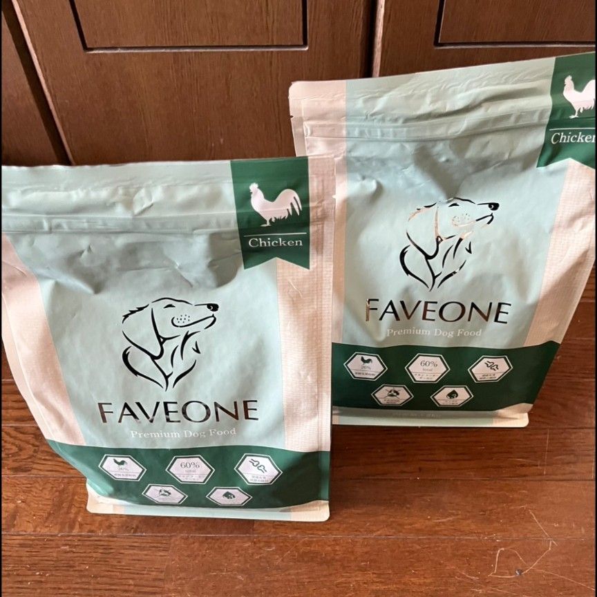 2kgX2袋(計4kg)FAVEONE プレミアムドッグフード チキン 未開封 FAVEONE プレミアム ドッグフード チキン 2kg 2袋 セット 新品未