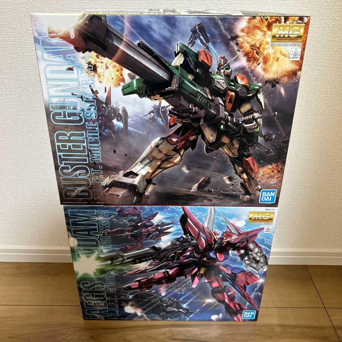 MG バスターガンダム イージスガンダム 未組立品 ガンダムseed MG バスターガンダム イージスガンダム 未組立品 ガンダムseed