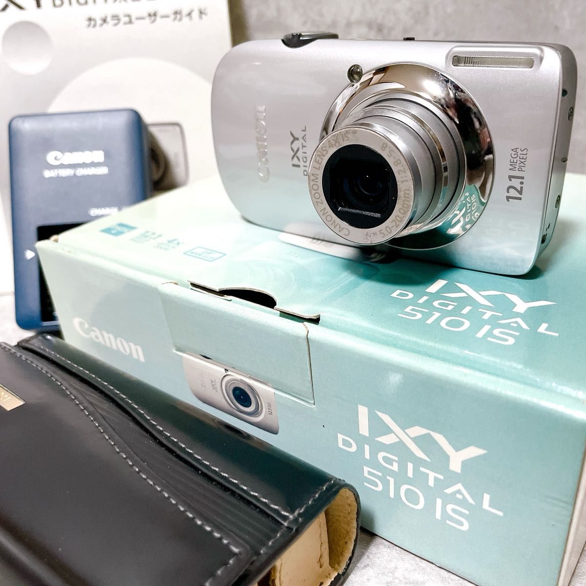 ほぼ未使用 Canon IXY DIGITAL 510 IS シルバー 付属品完備 ほぼ未使用 Canon IXY DIGITAL 510 IS シルバー 付属品完備