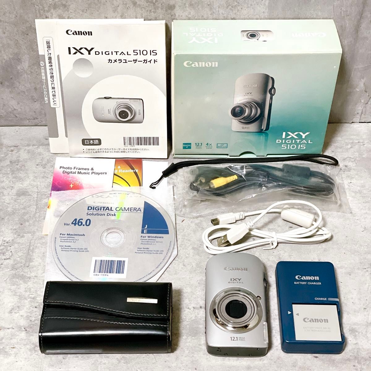 ほぼ未使用 Canon IXY DIGITAL 510 IS シルバー 付属品完備 ほぼ未使用 Canon IXY DIGITAL 510 IS シルバー 付属品完備