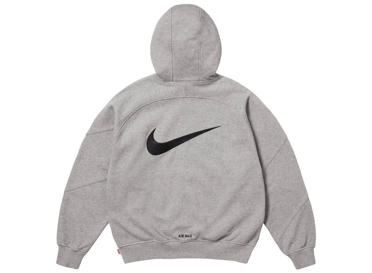 Supreme x Nike Zip Up Hooded Sweatshirt Heather GreyLサイズ Supreme x Nike Zip Up Hooded Sweatshirt Heather GreyLサイズ