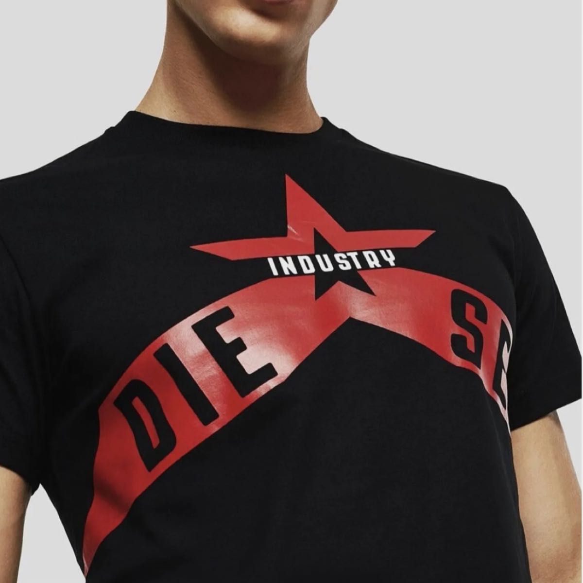 新品】DIESEL ディーゼル/クルーネック グラフィックロゴ T 新品】DIESEL ディーゼル/クルーネック グラフィックロゴ T
