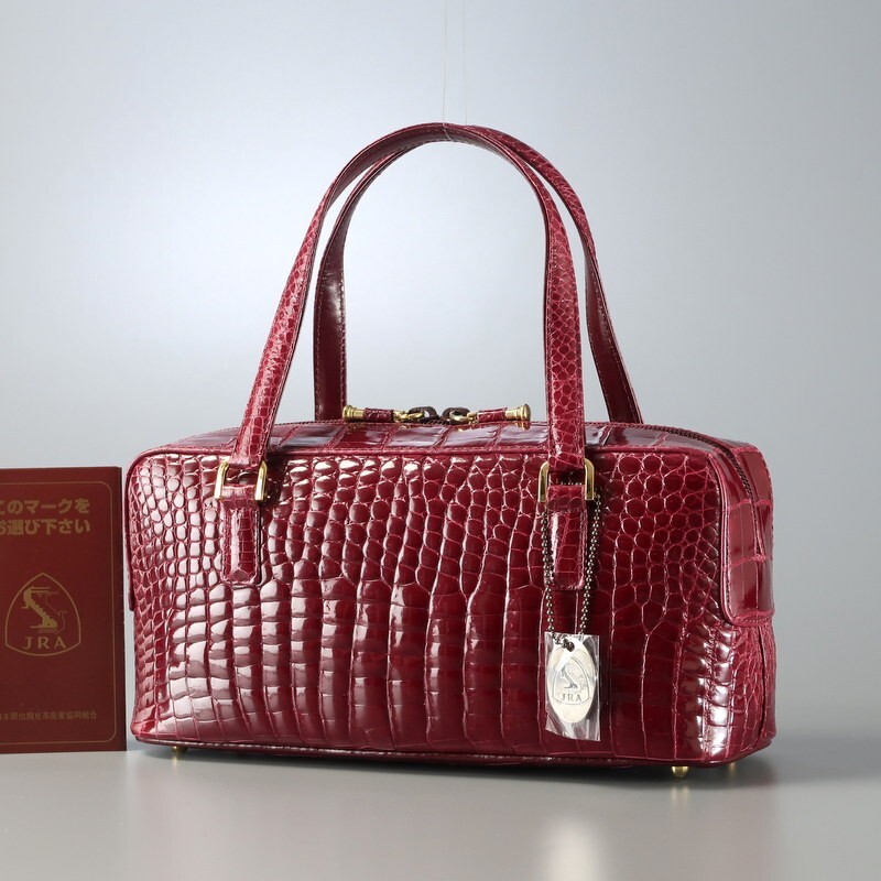 TI8046*《JRA認定》三越 MITSUKOSHI 本ワニ革 クロコダイル TI8046*《JRA認定》三越 MITSUKOSHI 本ワニ革 クロコダイル