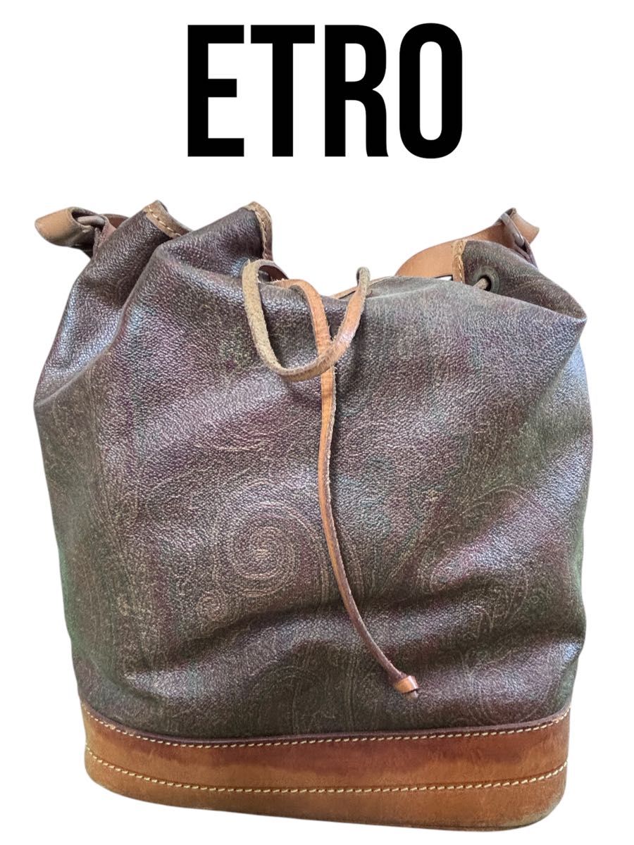 ETRO エトロ ショルダーバッグ ハンドバッグ バケツ型 ETRO エトロ ショルダーバッグ ハンドバッグ バケツ型