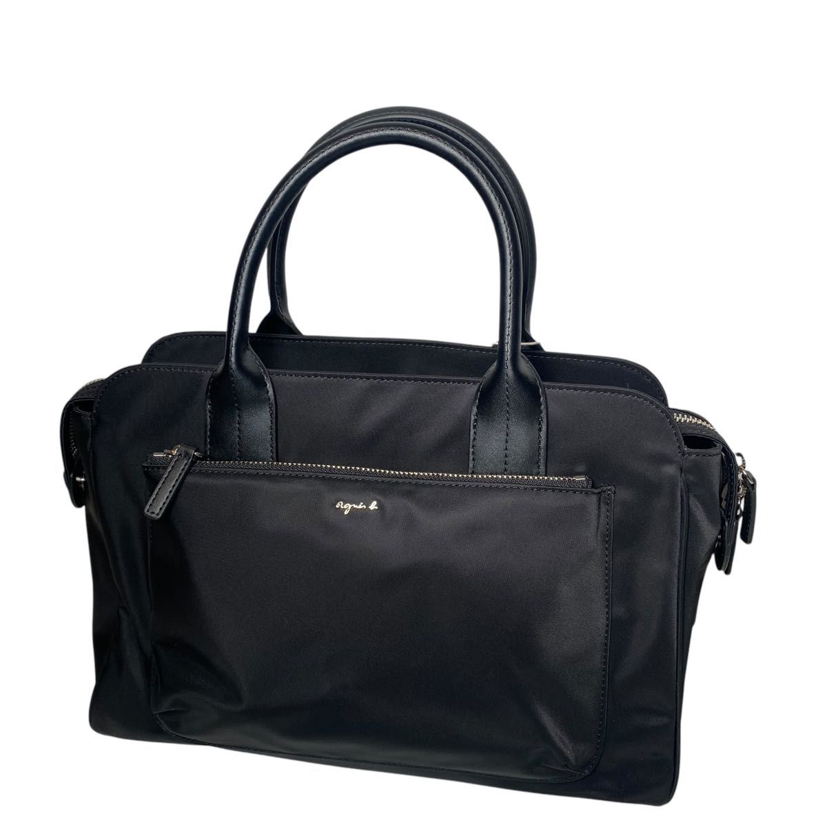 新品未使用 agnes b アニエスベー ナイロン レザー 2way 新品未使用 agnes b アニエスベー ナイロン レザー 2way