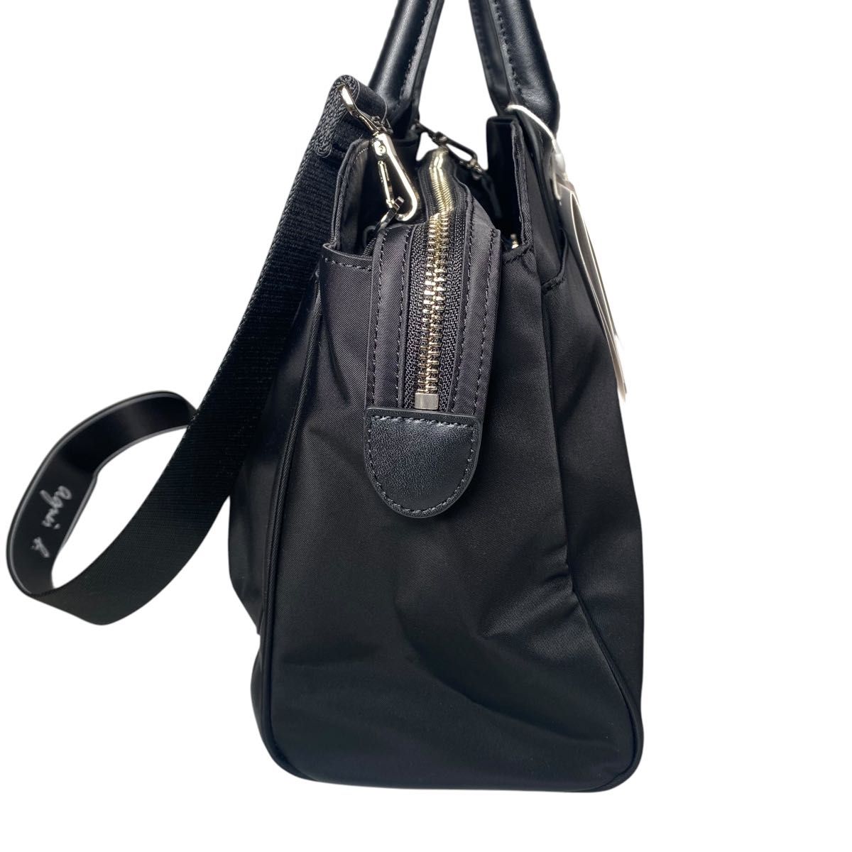 新品未使用 agnes b アニエスベー ナイロン レザー 2way 新品未使用 agnes b アニエスベー ナイロン レザー 2way