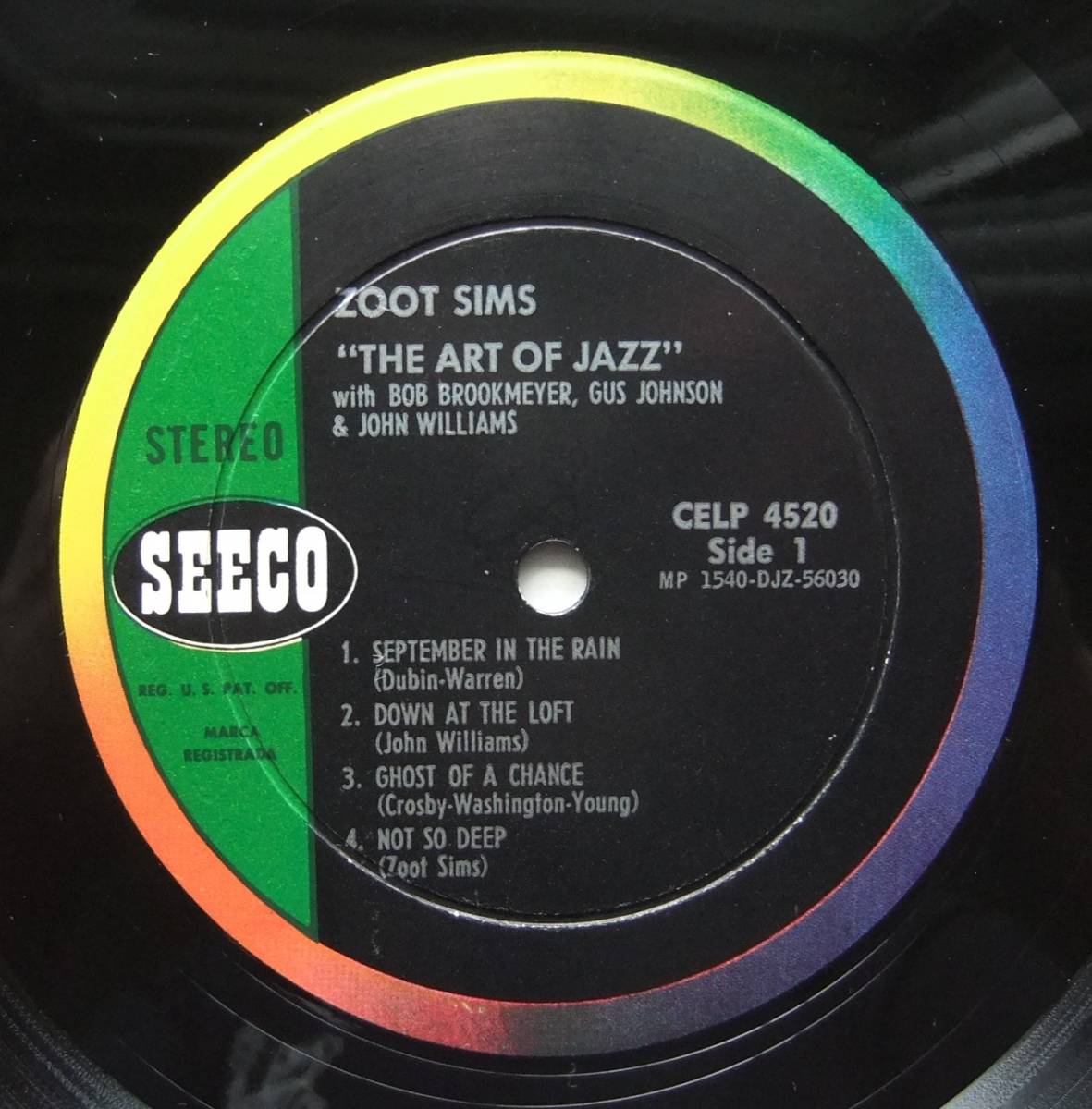 ◆ ZOOT SIMS / The Art Of Jazz ◆ Seeco CELP-4520 (color:dg) ◆ W_画像3