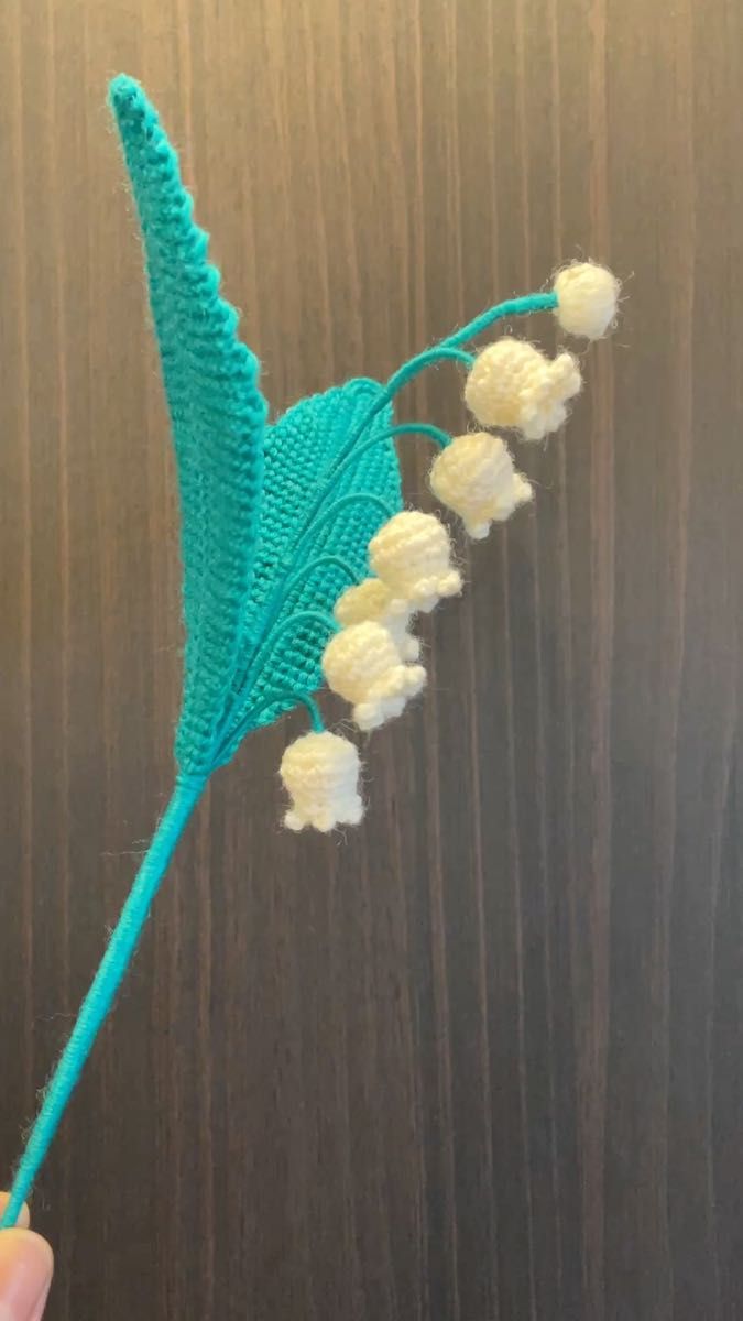 すずらん花鈴蘭花★アクセサリー★ハンドメイド編み物