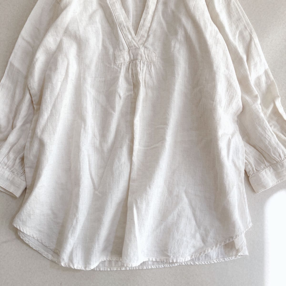 ネストローブ nest robe スキッパーシャツ ブラウス リネン混 麻 ネストローブ nest robe スキッパーシャツ ブラウス リネン混 麻