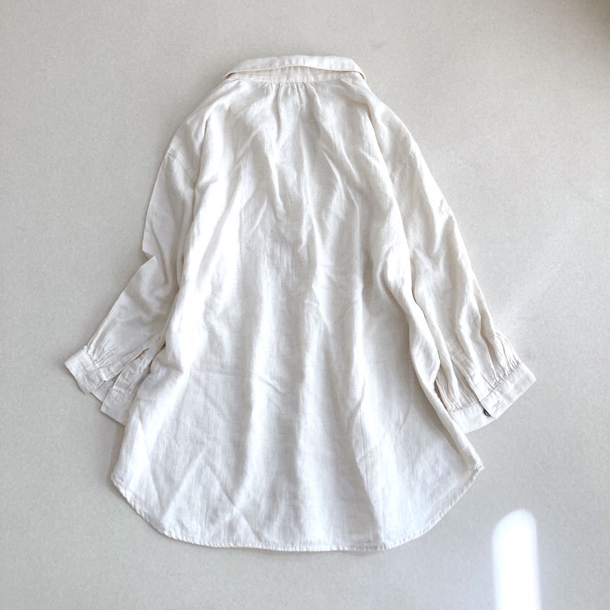 ネストローブ nest robe スキッパーシャツ ブラウス リネン混 麻 ネストローブ nest robe スキッパーシャツ ブラウス リネン混 麻