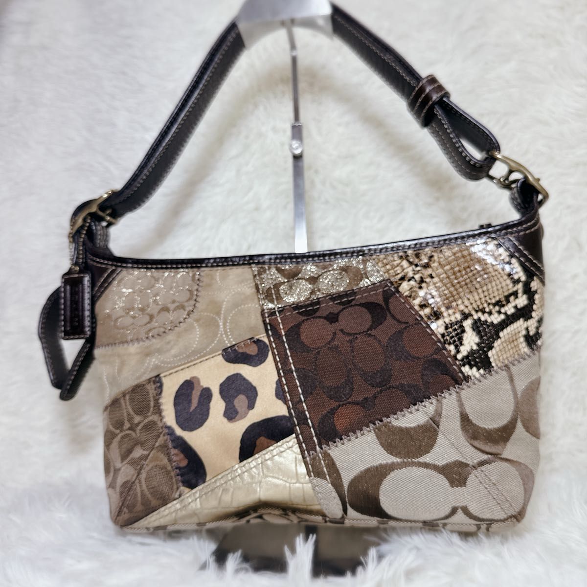 良品 COACH coach コーチ ショルダーバッグ ハンドバック パッチ 良品 COACH coach コーチ ショルダーバッグ ハンドバック パッチ