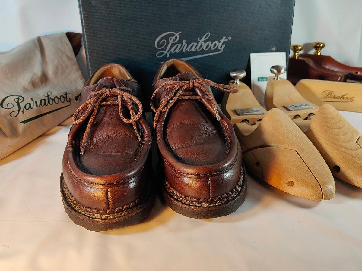美品】Paraboot MICHAEL 正規品 パラブーツ ミカエル 高級革靴 美品】Paraboot MICHAEL 正規品 パラブーツ ミカエル 高級革靴