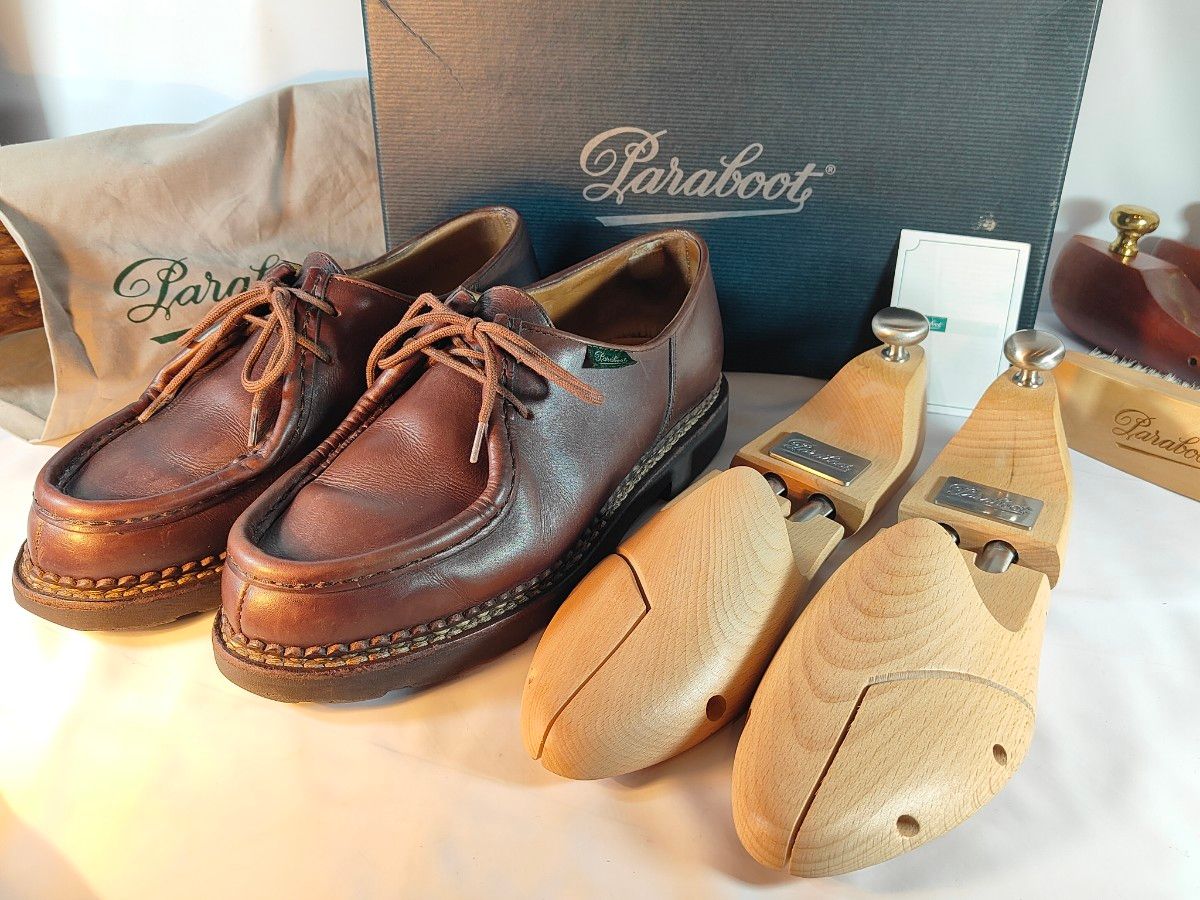 美品】Paraboot MICHAEL 正規品 パラブーツ ミカエル 高級革靴 美品】Paraboot MICHAEL 正規品 パラブーツ ミカエル 高級革靴