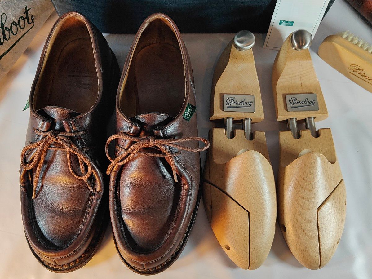 美品】Paraboot MICHAEL 正規品 パラブーツ ミカエル 高級革靴 美品】Paraboot MICHAEL 正規品 パラブーツ ミカエル 高級革靴